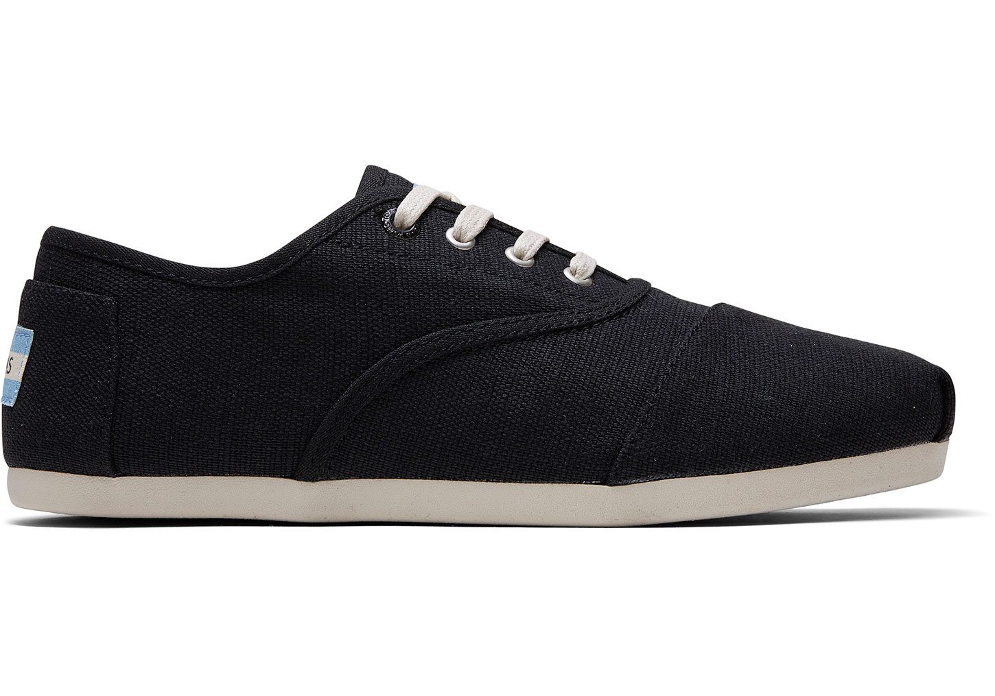 Toms Venice Heritage Canvas Cordones - Womens Sneakers - Black - NZ - 098347FUK